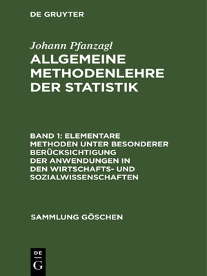 cover image of Elementare Methoden unter besonderer Berücksichtigung der Anwendungen in den Wirtschafts- und Sozialwissenschaften
